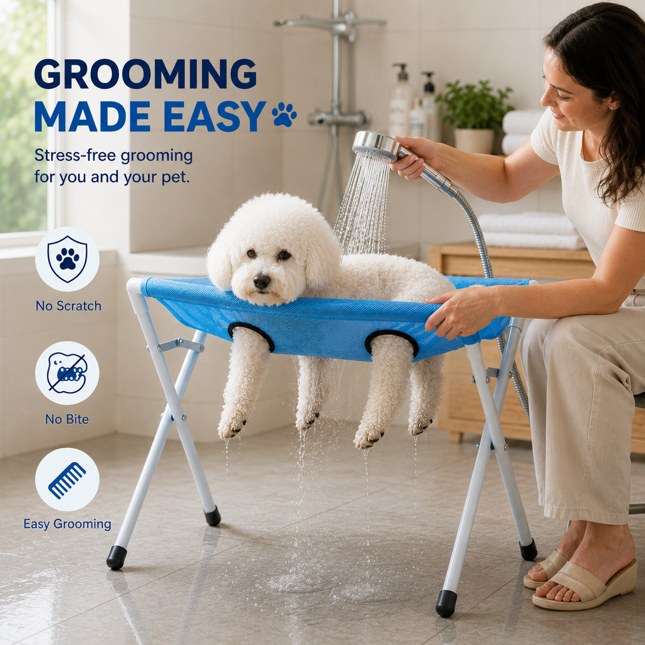 PetEase™ Grooming Hammock