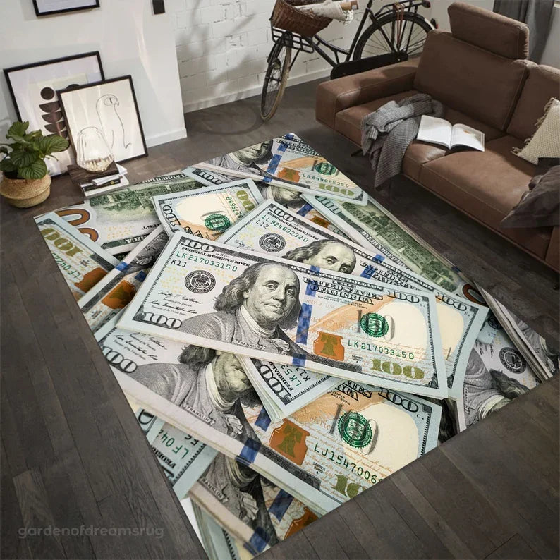 MILLION DOLLAR BILL RUG MAT